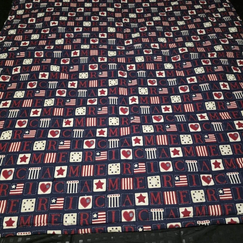 Handmade quilt throw